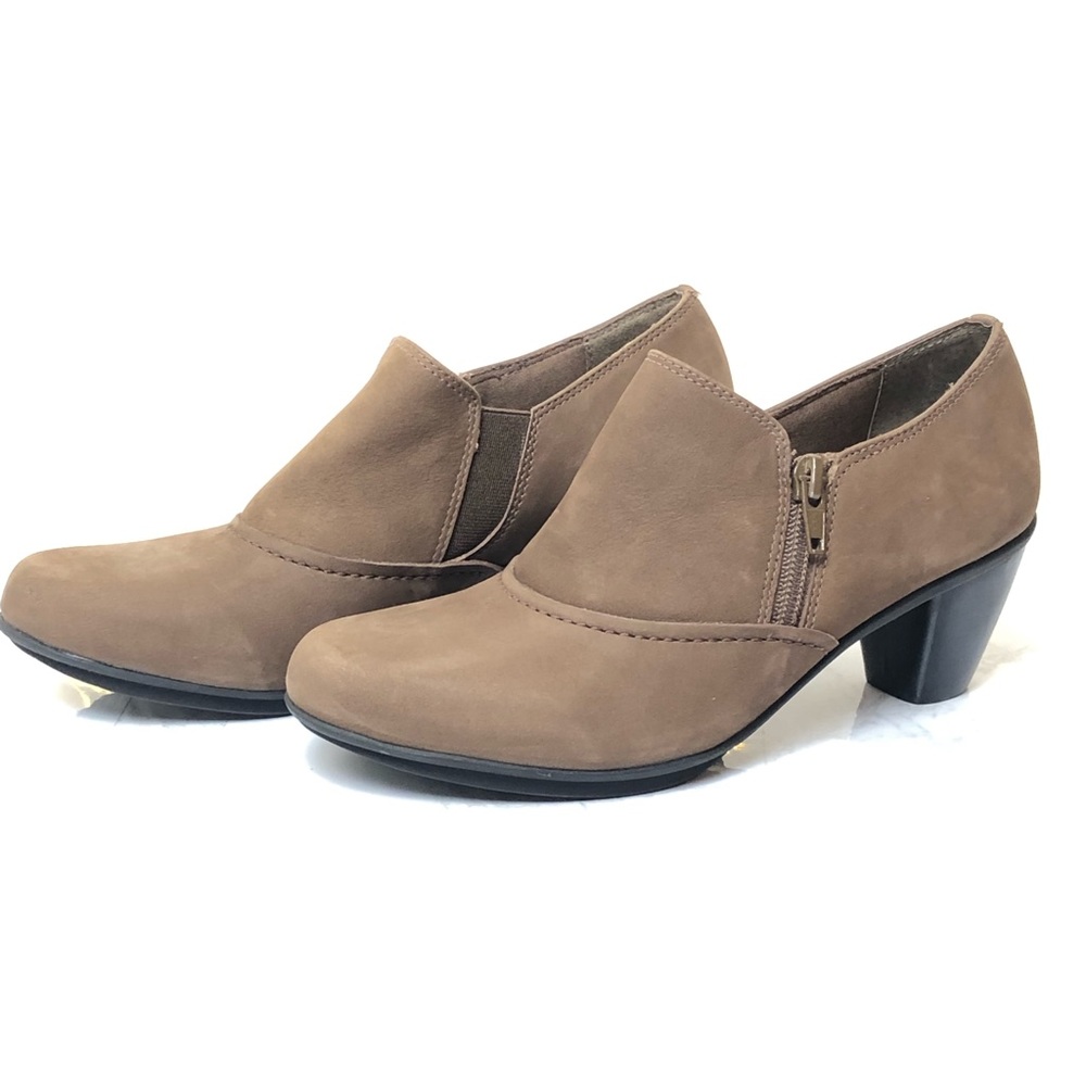 Brown suede booties from Rose Petals